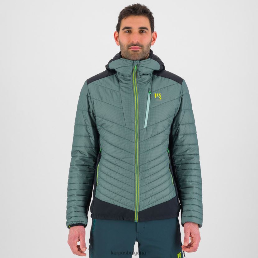 яке| северноатлантически/черен мъже Karpos пиан дълго яке FZ08Z57