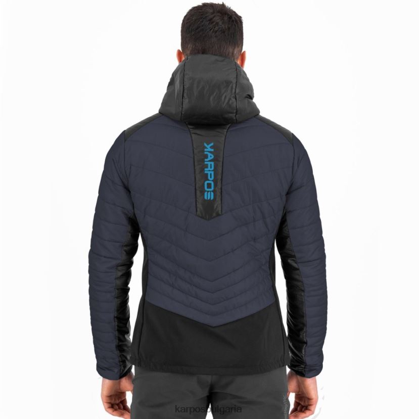 яке| индийско мастило/черно мъже Karpos пиан дълго яке FZ08Z58