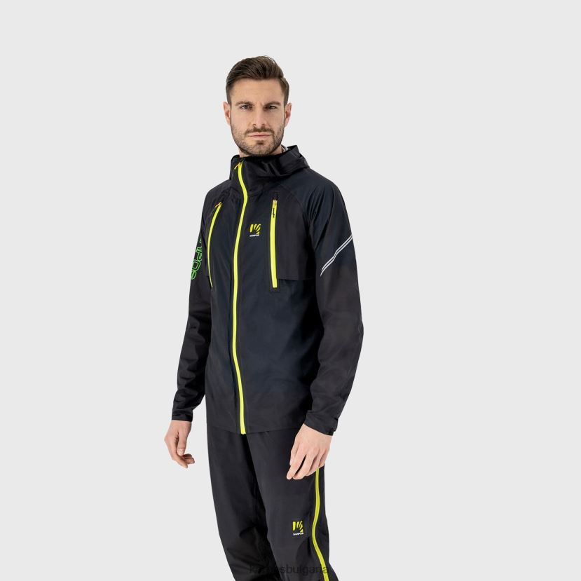 яке| черен/зелен флуо мъже Karpos дъждобран лаваредо FZ08Z65