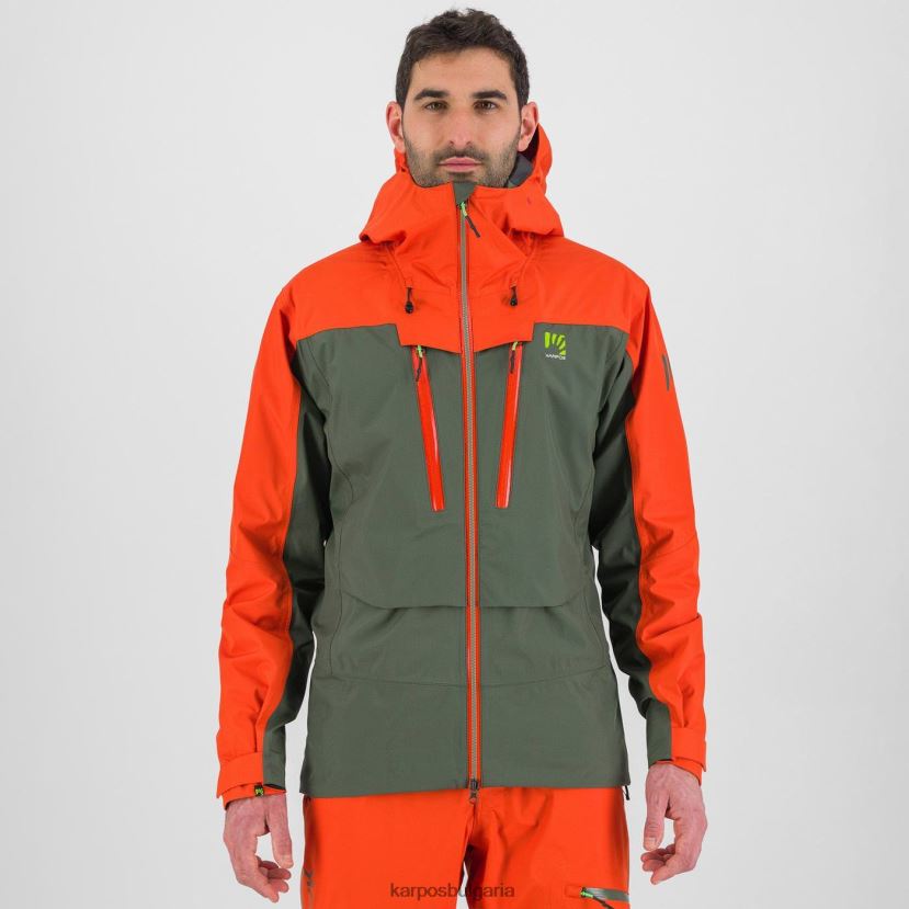 яке| мащерка/пикантен портокал мъже Karpos миди яке FZ08Z6