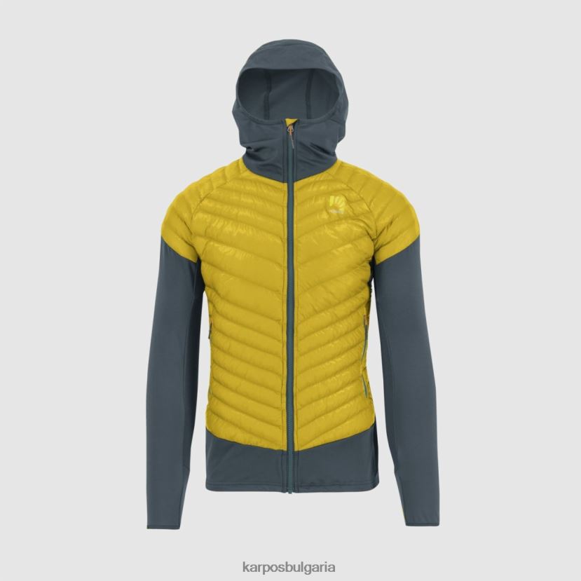 яке| лимоново къри/тъмен шисти мъже Karpos сако Sass de Mura FZ08Z107